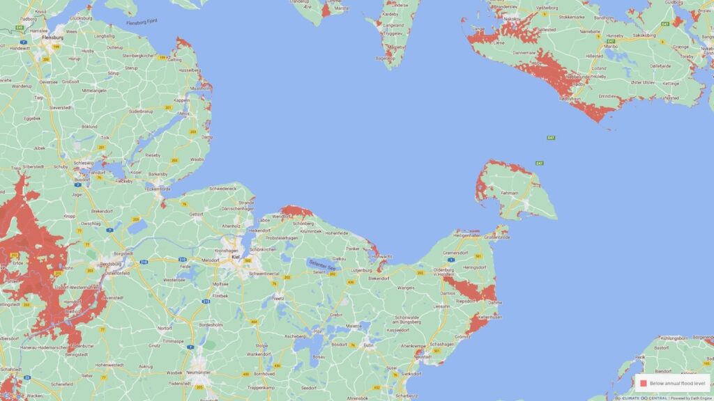 Deutsche Küste 2050 zwischen Flensburg und Scharbeutz